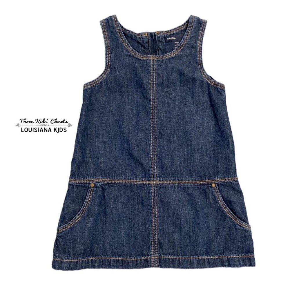 Baby Gap 2Y Denim Jumper Dress